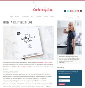 Review het Healthy Piece of Cake boek